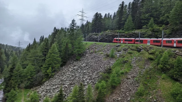 Bernina Scenic Train ride on the Swiss Alps. Small-Group Tour