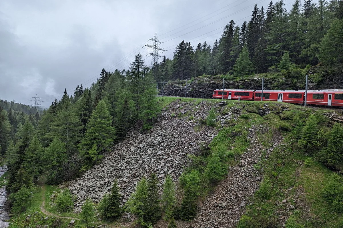 Bernina Scenic Train ride on the Swiss Alps. Small-Group Tour