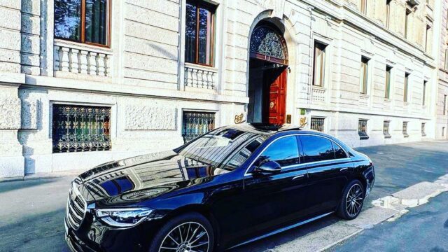 Mercedes Benz S Class 580 (W223) in Lugano, Switzerland