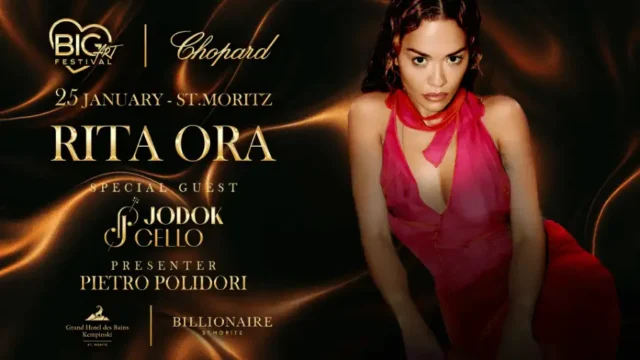 BIG Art Festival – 25.01.26 St. Moritz 2026: Rita Ora - Berin Iglesias Art