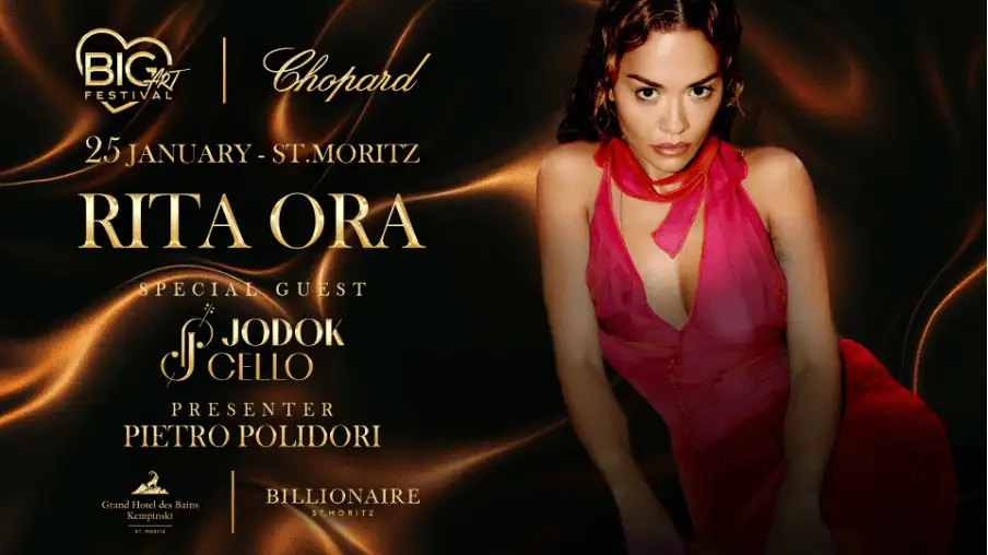 BIG Art Festival – 25.01.26 St. Moritz 2026: Rita Ora - Berin Iglesias Art