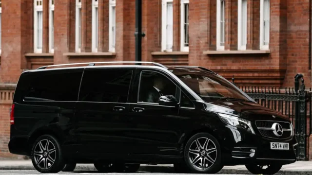 Rent Mercedes-Benz V-Class with driver in London